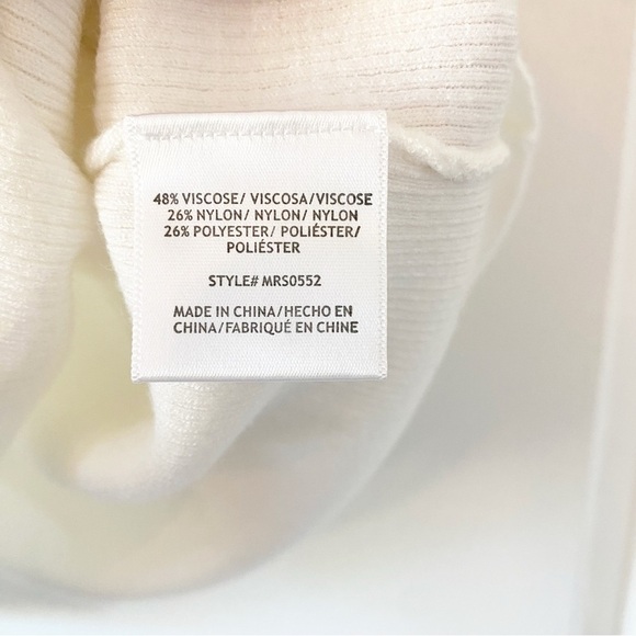 MODCLOTH Bow Thyself Ivory Tie Neck Knit Top NWT Sz XL - Picture 10 of 11